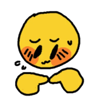👈 Emoji, Fofo, Meme, Corando, Tímido telegram sticker