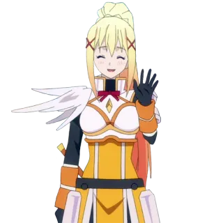 👋 Darkness Konosuba Anime, Personaggio, Bionda, Femmina, Konosuba telegram sticker