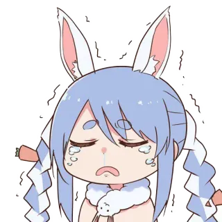 😭 Anime, Triste, Chorando, Desenho animado, Kawaii, Personagem, Fofo telegram sticker