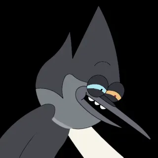 😁 Mordecai Regular Show Cartone animato, Uccello, Mordecai, Regular Show telegram sticker
