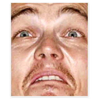 😥 Gesicht, Nahaufnahme, Ausdruck, Mann telegram sticker