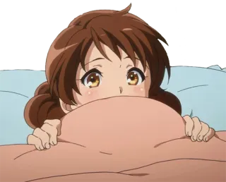 😴 Anime, Mädchen, Süß, Schlafzimmer, Bett telegram sticker