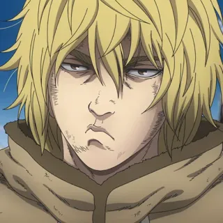 🛡 Thorfinn Vinland Saga Animé, Guerrier, Viking, Manga, Sérieux telegram sticker