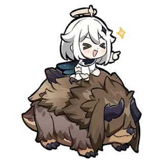 🤩 Paimon Genshin Impact Paimon, Genshin Impact, Chibi, Mignon, Autocollant, Personnage whatsapp sticker