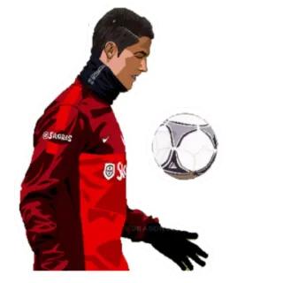🇵🇹 Cristiano Ronaldo Fußball, Football, Athlet, Sport, Cristiano Ronaldo, CR7, Portugal telegram sticker