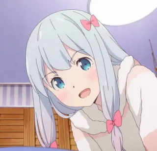 👋 Sagiri Izumi Eromanga Sensei アニメ, マンガ, 和泉紗霧, エロマンガ先生, 可愛い, かわいい telegram sticker