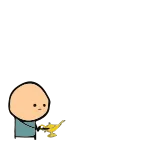 👧 cyanide and happiness, 搞笑, 卡通, 香蕉, 人 telegram sticker