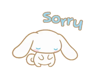 ⭐ Cinnamoroll Sorry cinnamoroll, sanrio, cute, apology, sorry, kawaii telegram sticker