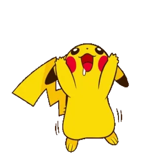 🤤 Pikachu Pikachu, pokemon, cartoon, cute, yellow telegram sticker