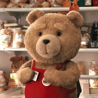 👋 Ted TED boneka beruang, film, komedi, celemek whatsapp sticker