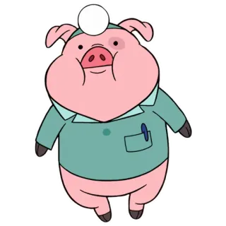 🤒 Waddles Gravity Falls babi, kartun, disney, imut, binatang, gravity falls telegram sticker
