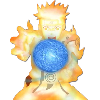 🔵 Naruto アニメ, ナルト, 忍者, マンガ, 螺旋丸 telegram sticker
