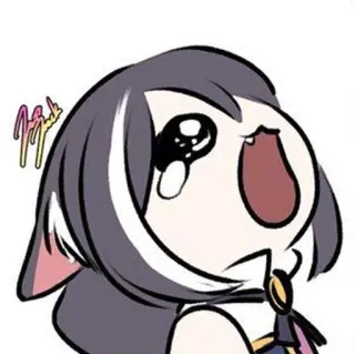😩 Аниме, Плачет, Грустный, Мультфильм, Эмоциональный whatsapp sticker