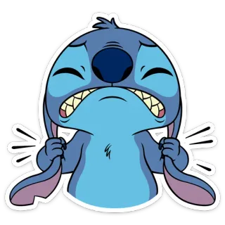 😬 Stitch Lilo & Stitch Стич, Лило и Стич, Дисней, милый, грустный, персонаж whatsapp sticker