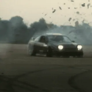 🤯 auto, veicolo, drift, velocità, automobile, fumo, pneumatico, auto sportiva telegram sticker
