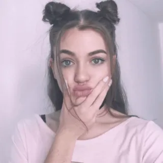💄 mulher, selfie, rosto, menina, retrato whatsapp sticker