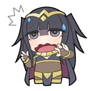 😰 anime, manga, kreskówka, zszokowany, przestraszony, zmartwiony telegram sticker