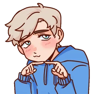 🥺 cartoon, character, anime, manga, illustration, sticker, boy telegram sticker