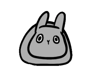 🐰 królik, zajączek, zwierzę, kreskówka, słodki, naklejka telegram sticker