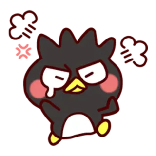 😤 Badtz-Maru badtz maru, sanrio, penguin, angry, cartoon, sticker telegram sticker