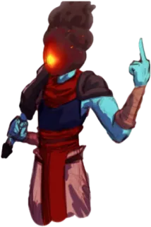 🖕 videojuego, dedo corazón, personaje telegram sticker