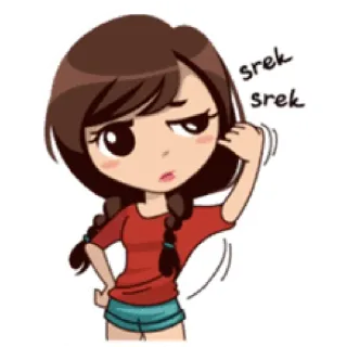 🌻 srek
srek girl, cartoon, braids, sticker telegram sticker