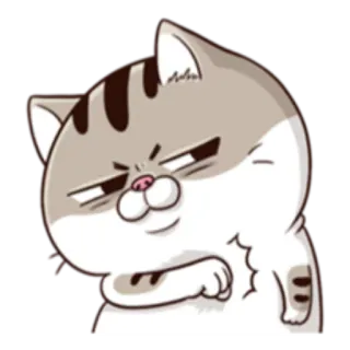🙂 猫, 動物, 可愛い, 子猫, ステッカー, マンガ telegram sticker