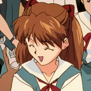 ☺️ Asuka Langley Soryu Neon Genesis Evangelion anime, character, girl, Asuka, Evangelion telegram sticker