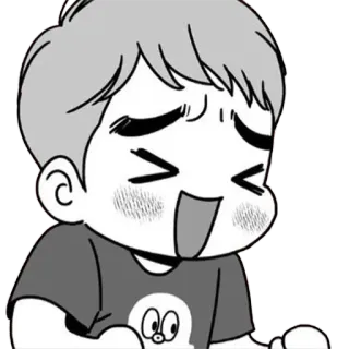 😊 Мультфильм, Милый, Счастливый, Иллюстрация, Наклейка telegram sticker