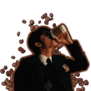 ☕️ Junge, Kaffee, Tasse, Student, Getränk, Ästhetisch, Kaffeebohnen telegram sticker