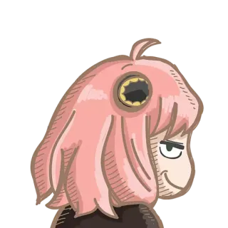 ☕ Anya Forger Spy x Family anime, Spy x Family, Anya, Forger, imut, lucu, kartun telegram sticker