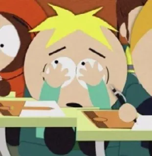 🌟 Butters South Park Butters Stotch, South Park, Dibujos animados, Llorando, Triste whatsapp sticker