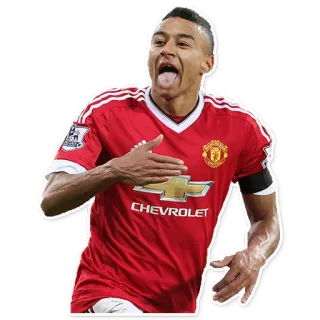 😛 sepak bola, sepak bola, olahraga, atlet, selebrasi, manchester united, jesse lingard telegram sticker