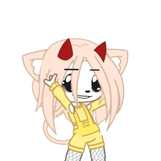 😁 diabo, demônio, gacha, personagem, adesivo telegram sticker