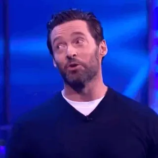 🎧 Hugh Jackman actor, celebrity, man, portrait whatsapp sticker