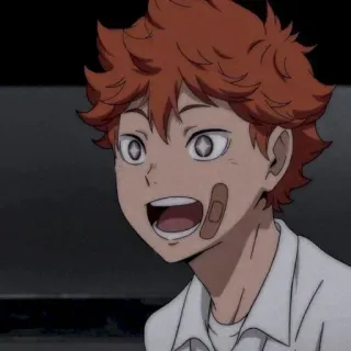 🌌 Hinata Shoyo Haikyuu!! anime, hinata shoyo, haikyuu, volleyball, sports, character telegram sticker