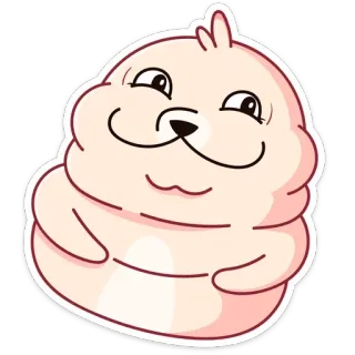 😊 naklejka, słodki, kreskówka, postać, zwierzę, blob telegram sticker