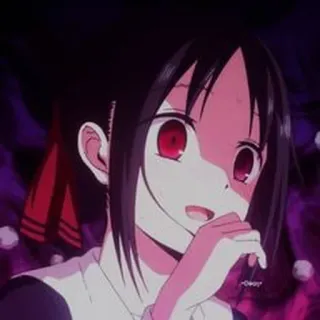❤️ Kaguya Shinomiya Kaguya-sama: Love Is War Аниме, Кагуя-сама: Любовь как война, Кагуя Синомия, Аниме девушка, Красные глаза, Милая telegram sticker