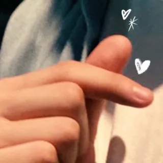 🦁 cuore con le dita, K-pop, gesto, amore, mano whatsapp sticker