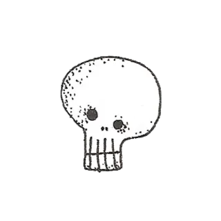 💀 череп, кости, смерть, скелет, жуткий telegram sticker