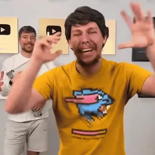🤨 MrBeast MrBeast, YouTube, Gaming, Beliebt telegram sticker