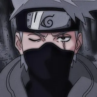 😿 Kakashi Naruto 卡卡西, 火影忍者, 动漫, 漫画, 忍者, 角色 telegram sticker
