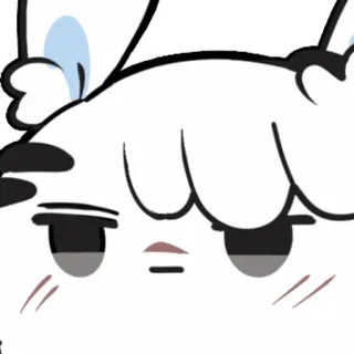 😠 kreskówka, królik, słodki, twarz, wyraz whatsapp sticker