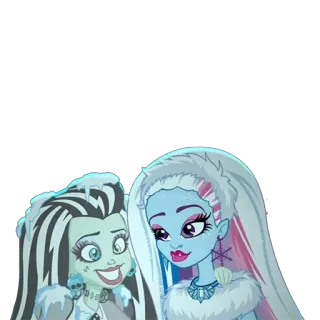 😃 Monster High 漫画, 女の子, モンスター, 人形, ティーン telegram sticker
