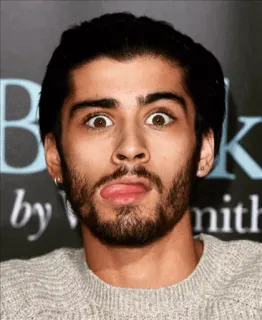 😛 Zayn Malik celebrity, singer, Zayn Malik, portrait telegram sticker