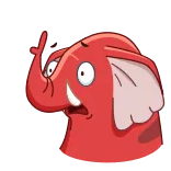 😧 voi, phim hoạt hình, cử chỉ, xúc phạm telegram sticker