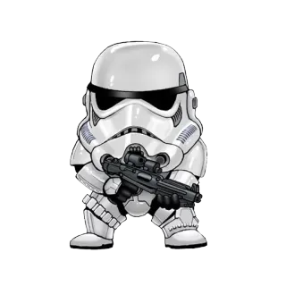 👻 Stormtrooper Star Wars stormtrooper, star wars, soldier, weapon, movie telegram sticker