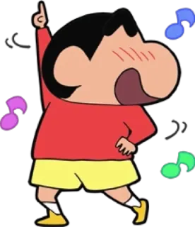 🤩 Shin-chan Nohara Crayon Shin-chan Kartun, Anime, Tari, Shin-Chan, Karakter whatsapp sticker