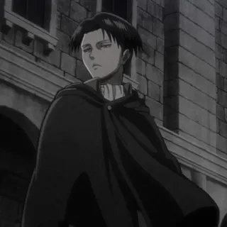 🍙 Levi Ackerman Attack on Titan anime, manga, character, levi, levi ackerman telegram sticker