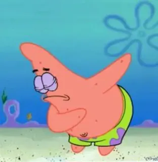 🗡 Patrick Star Spongebob Squarepants Patrick Star, Spongebob Schwammkopf, Cartoon, lustig, Charakter, Meme telegram sticker